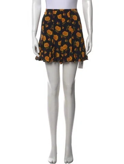 Pre-owned Veronica Beard Silk Mini Skirt In Multi