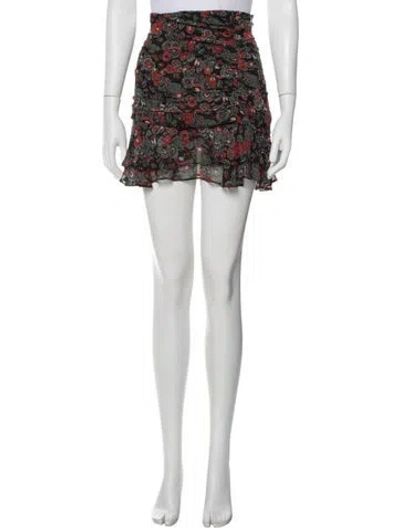 Pre-owned Veronica Beard Silk Mini Skirt In Multi