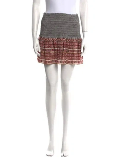 Pre-owned Veronica Beard Silk Mini Skirt In Neutral