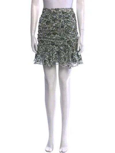 Pre-owned Veronica Beard Silk Mini Skirt In Neutral