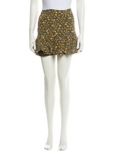Pre-owned Veronica Beard Silk Mini Skirt In Neutral