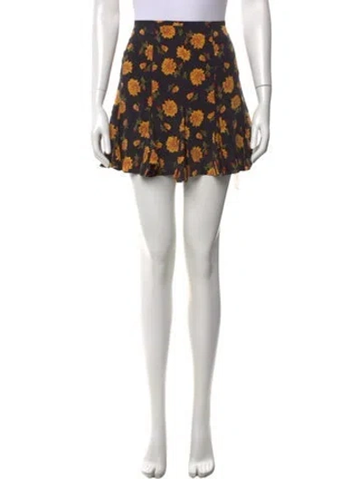 Pre-owned Veronica Beard Silk Mini Skirt In Neutral
