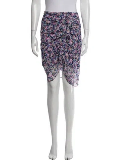 Pre-owned Veronica Beard Silk Mini Skirt In Purple