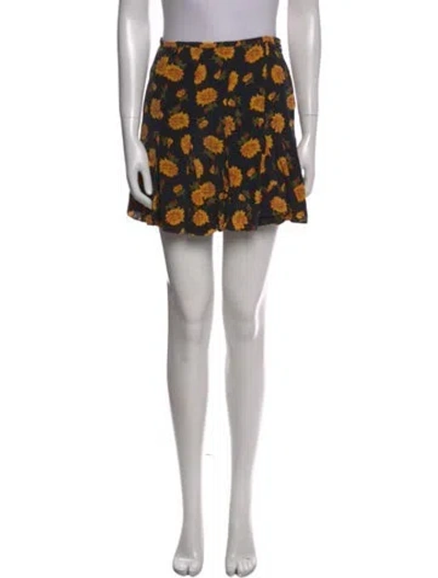 Pre-owned Veronica Beard Silk Mini Skirt W/ Tags In Black