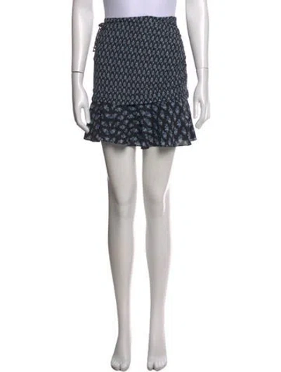 Pre-owned Veronica Beard Silk Mini Skirt W/ Tags In Black