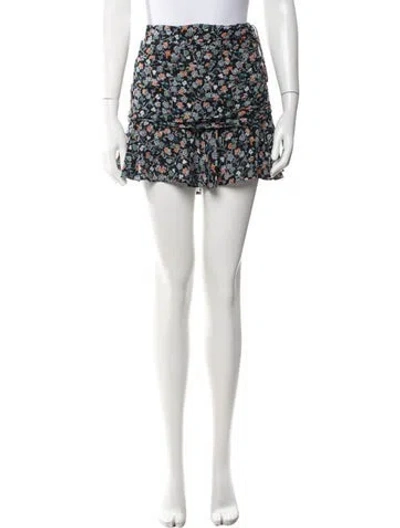 Pre-owned Veronica Beard Silk Mini Skirt W/ Tags In Blue