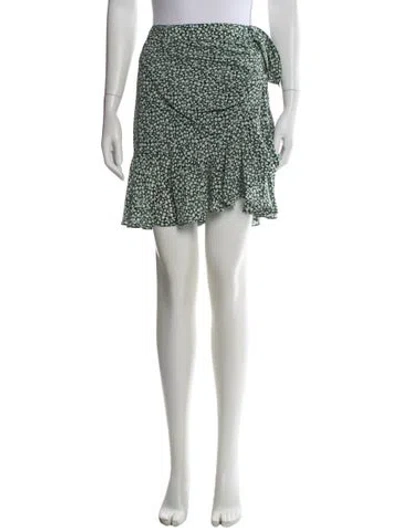 Pre-owned Veronica Beard Silk Mini Skirt W/ Tags In Green