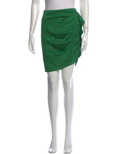 Pre-owned Veronica Beard Silk Mini Skirt W/ Tags In Green