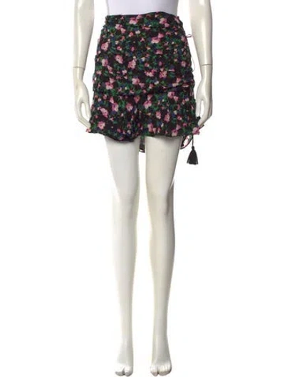 Pre-owned Veronica Beard Silk Mini Skirt W/ Tags In Multi