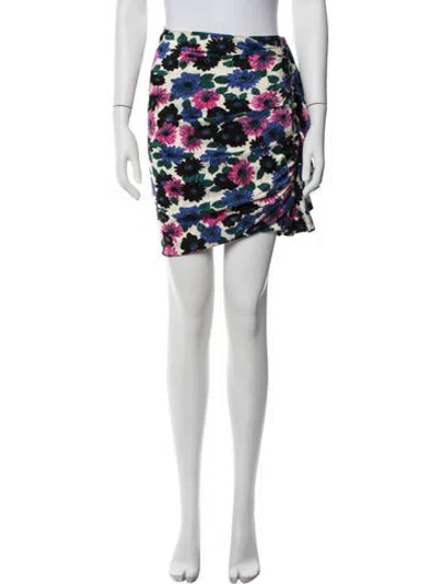 Pre-owned Veronica Beard Silk Mini Skirt W/ Tags In White