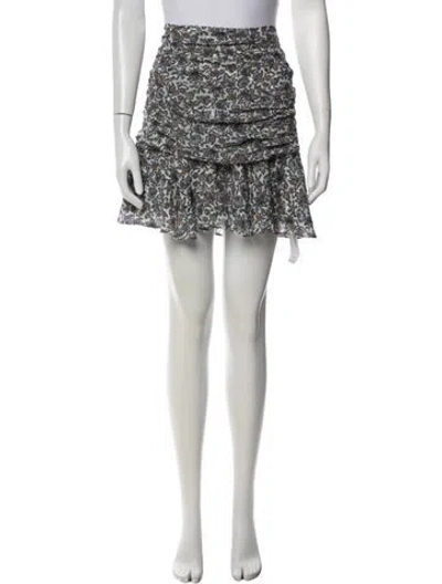 Pre-owned Veronica Beard Silk Mini Skirt In White