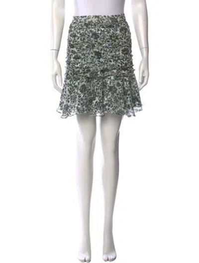 Pre-owned Veronica Beard Silk Mini Skirt In White