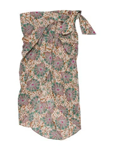 Pre-owned Veronica Beard Silk Paisley Print Top In Multi