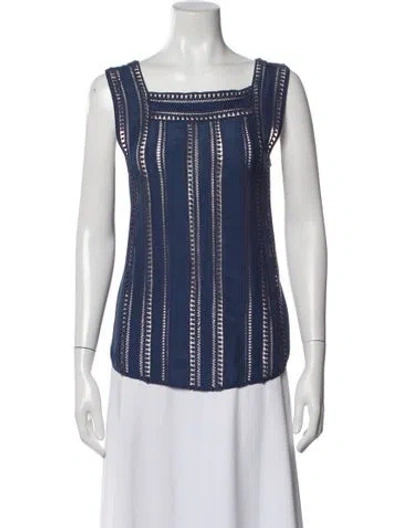 Pre-owned Veronica Beard Silk Patterned Top In Multi