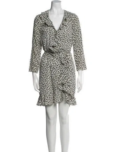 Pre-owned Veronica Beard Silk Printed Evening Jacket In Multi
