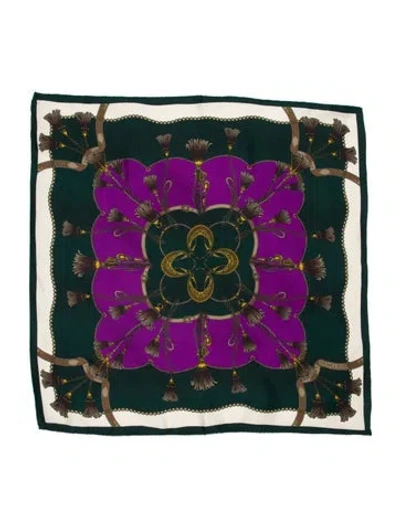 Pre-owned Veronica Beard Silk Printed Scarf In Multi