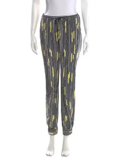 Pre-owned Veronica Beard Silk Skinny Leg Pants In Black