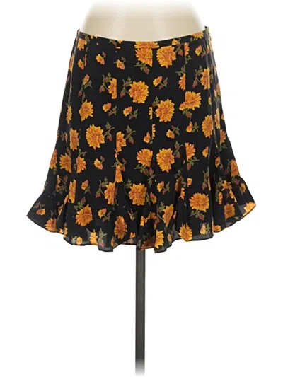 Pre-owned Veronica Beard Silk Skirt In Black