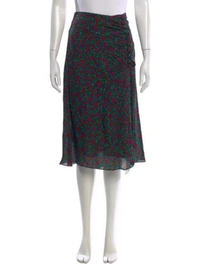 Pre-owned Veronica Beard Silk Skirt In Black