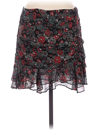 Pre-owned Veronica Beard Silk Skirt In Black