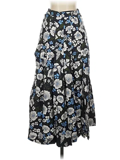 Pre-owned Veronica Beard Silk Skirt In Blue