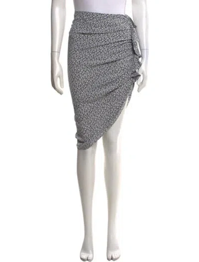 Pre-owned Veronica Beard Silk Skirt In Blue