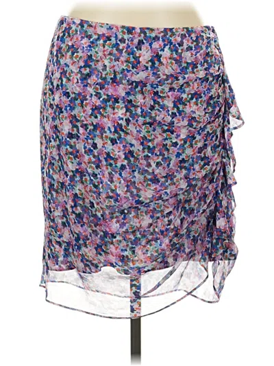 Pre-owned Veronica Beard Silk Skirt In Blue
