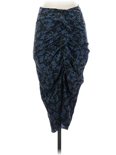 Pre-owned Veronica Beard Silk Skirt In Blue