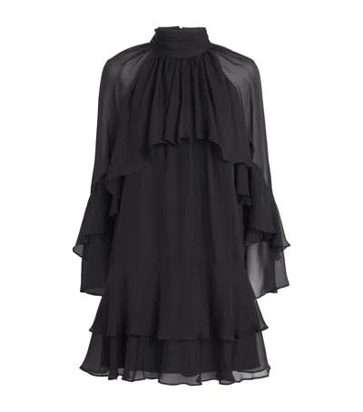 VERONICA BEARD SILK TIERED ADLINGTON MINI DRESS