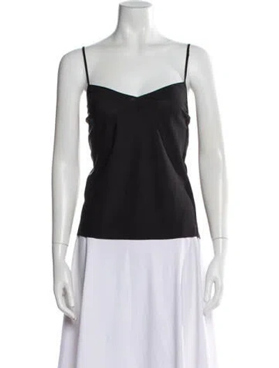 Pre-owned Veronica Beard Silk V-neck Top In White