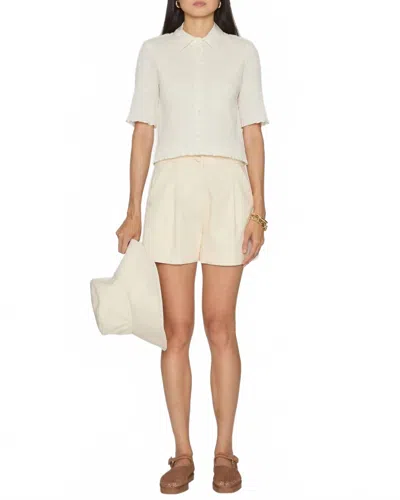 Veronica Beard Silvana Button Down Top In Dove In Neutral
