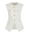 Veronica Beard Tamara Vest In White