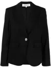 Veronica Beard Single-breasted Wool-bleend Blazer In Black