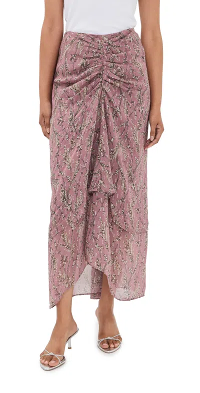 Veronica Beard Sira Skirt Orchid Haze Multi In Red