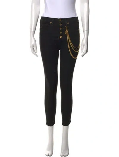 Pre-owned Veronica Beard Skinny Leg Pants In Black