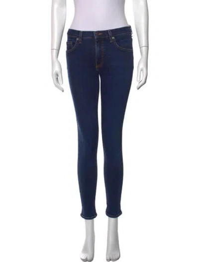 Pre-owned Veronica Beard Skinny Leg Pants In Blue