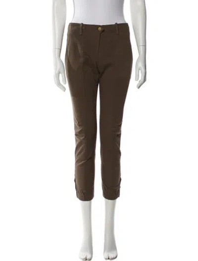 Pre-owned Veronica Beard Skinny Leg Pants In Brown