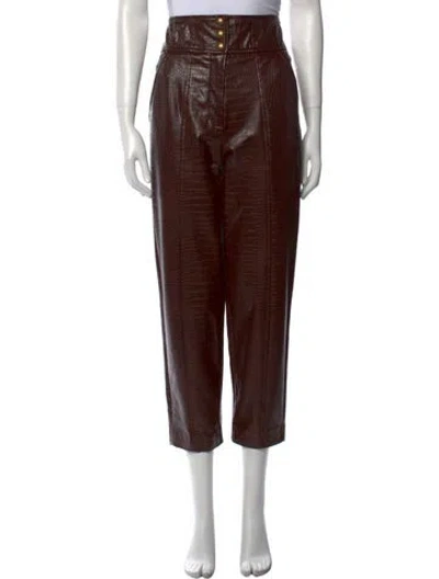 Pre-owned Veronica Beard Skinny Leg Pants In Brown
