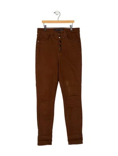 Pre-owned Veronica Beard Skinny Leg Pants In Brown