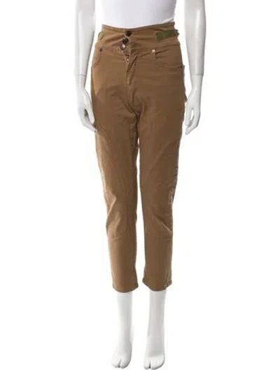 Pre-owned Veronica Beard Skinny Leg Pants In Brown