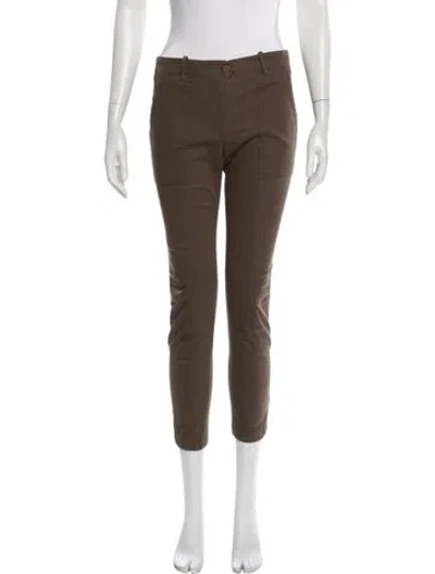 Pre-owned Veronica Beard Skinny Leg Pants In Brown