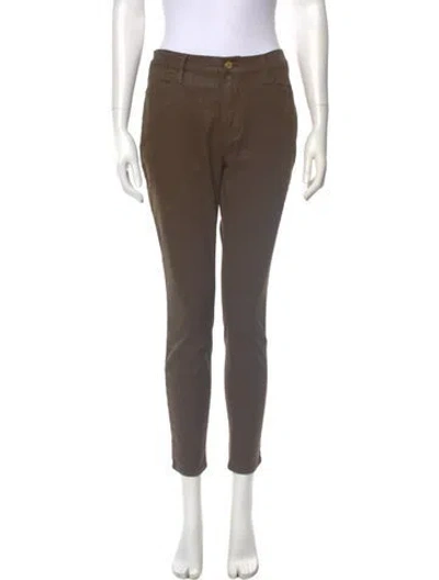 Pre-owned Veronica Beard Skinny Leg Pants In Green
