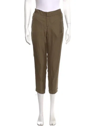Pre-owned Veronica Beard Skinny Leg Pants In Green