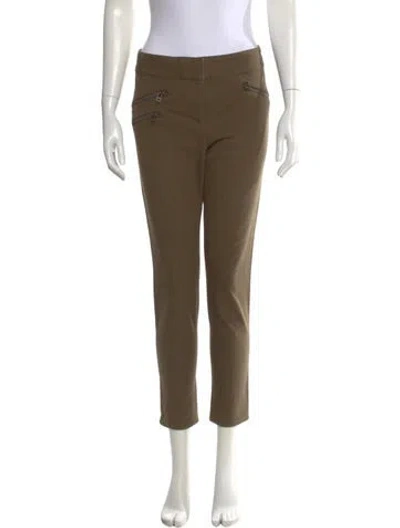 Pre-owned Veronica Beard Skinny Leg Pants In Green