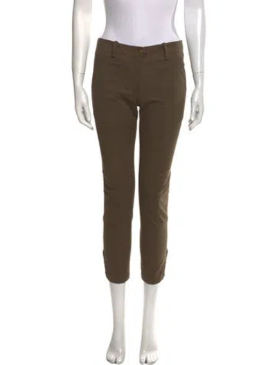 Pre-owned Veronica Beard Skinny Leg Pants In Green
