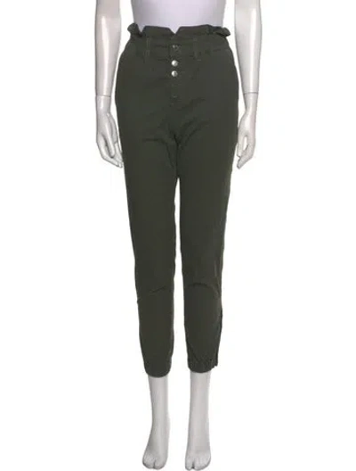 Pre-owned Veronica Beard Skinny Leg Pants In Green