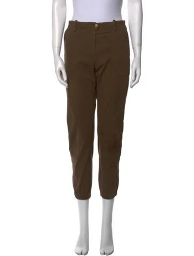 Pre-owned Veronica Beard Skinny Leg Pants In Green