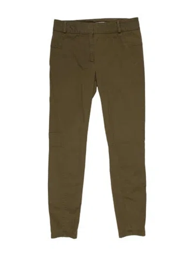 Pre-owned Veronica Beard Skinny Leg Pants In Green