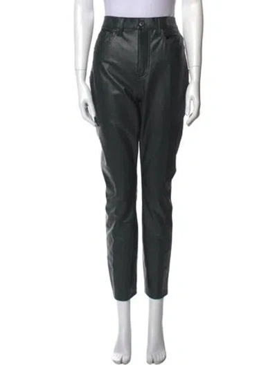 Pre-owned Veronica Beard Skinny Leg Pants In Green