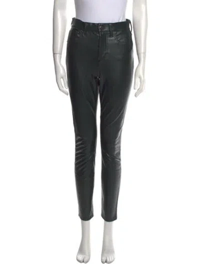 Pre-owned Veronica Beard Skinny Leg Pants In Green